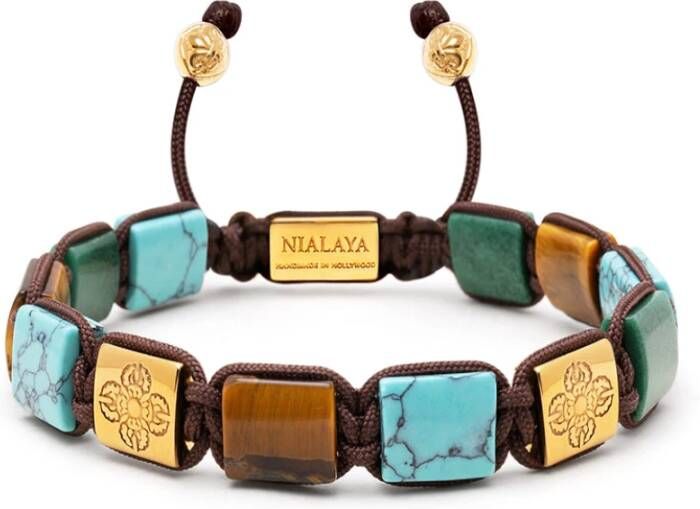Nialaya Bracelets , Groen, Heren
