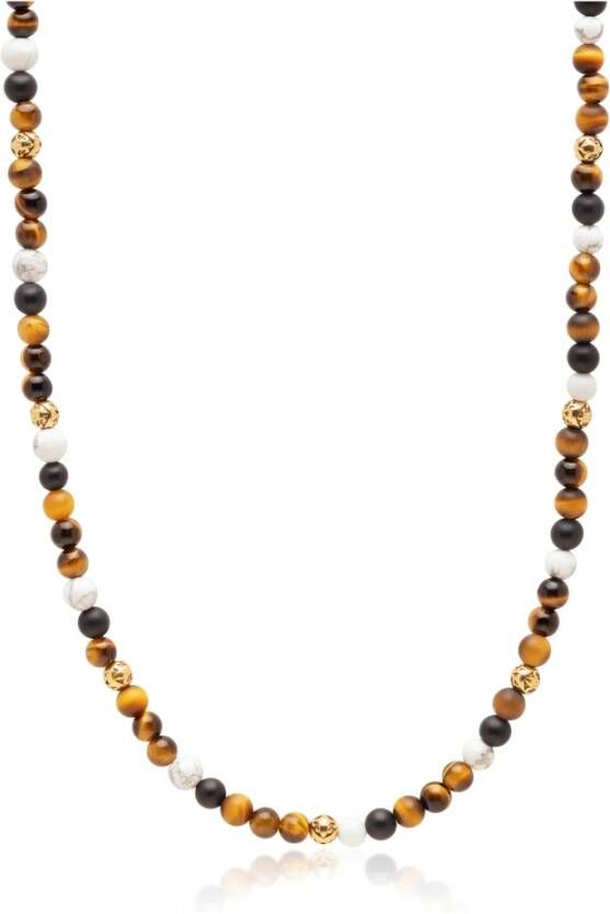 Nialaya Necklaces , Bruin, Heren