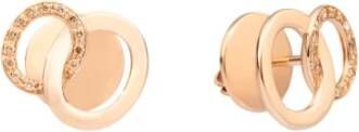 Pomellato Pob9101O7000Dbr00 Brera oorbellen in roségouden en bruine diamanten O.b910Po7/Br , Roze, Dames