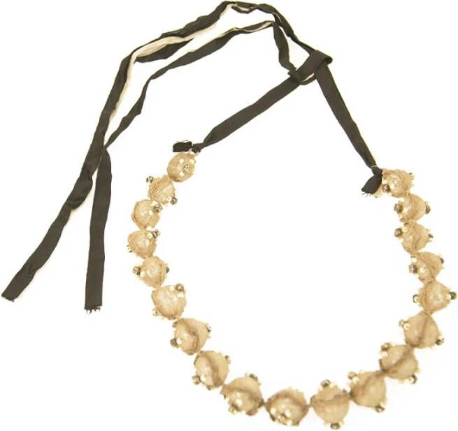 Prada Vintage Tweedehands ketting , Beige, Dames