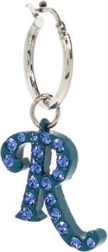 Raf Simons Logo oorbellen , Blauw, Unisex