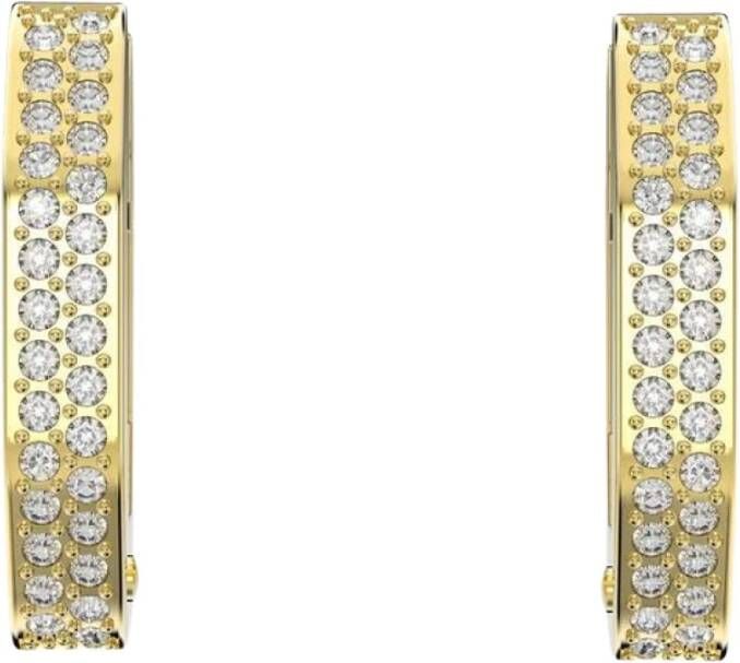Swarovski kleine Dextera Hoop oorbellen , Geel, Dames