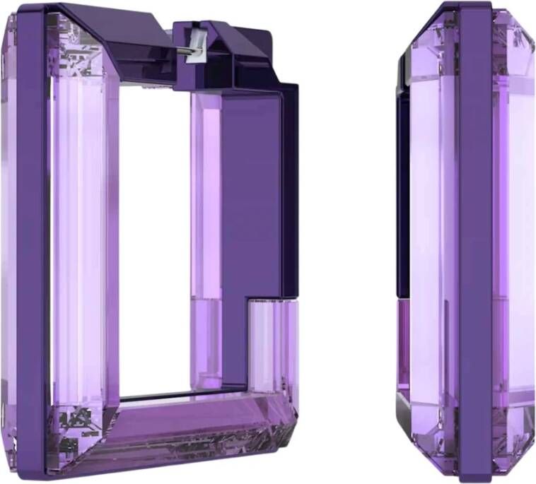 Swarovski Oorbellen , Paars, Dames