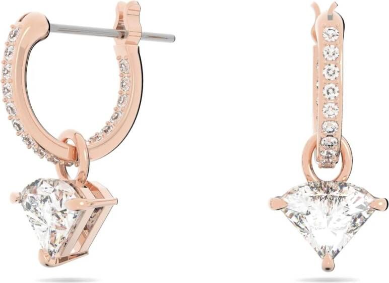Swarovski Oorbellen , Roze, Dames