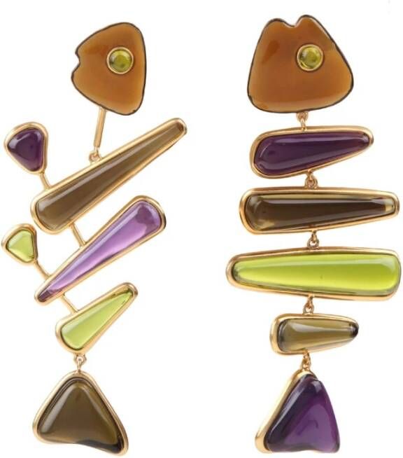 TORY BURCH Oorbellen Geel Dames