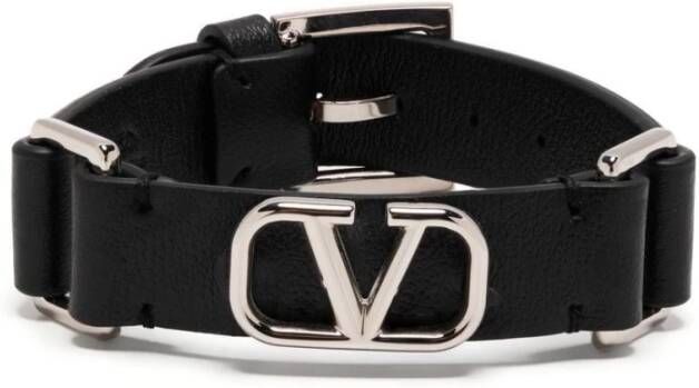 Valentino Garavani Men Accessories Bracelets Black Ss23 , Zwart, Heren
