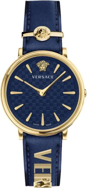 Versace Horloges Blauw Heren