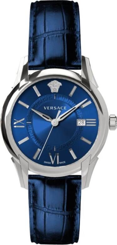 Versace Horloges Blauw Heren
