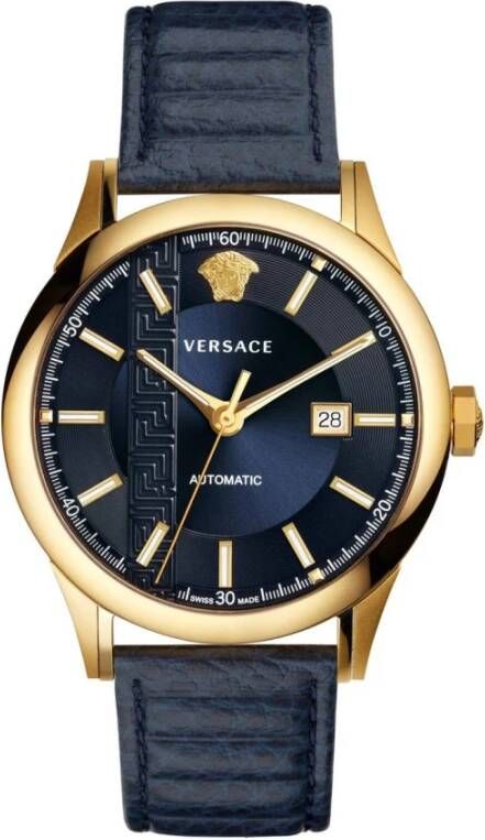 Versace Horloges Blauw Heren