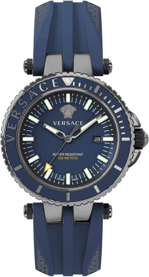 Versace Horloges Blauw Heren