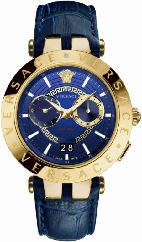 Versace Horloges Blauw Heren