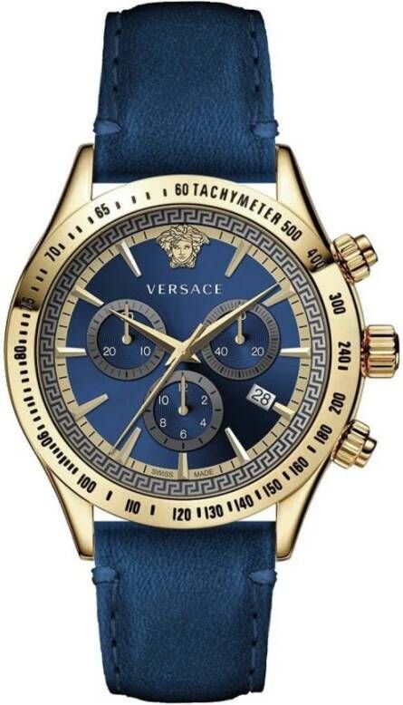 Versace Horloges Blauw Heren