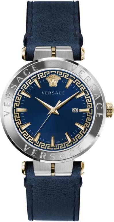 Versace Horloges Blauw Heren