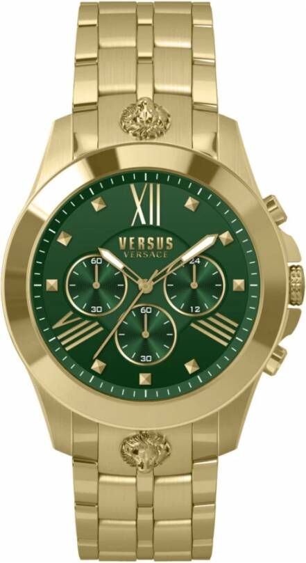 Versus Versace Chrono Lion Watch , Beige, Heren