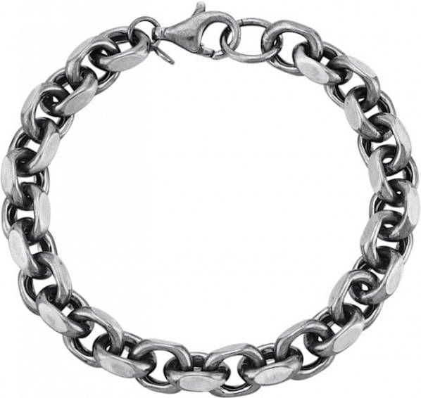 KLiNGEL Ankerarmband van echt zilver Zilverkleur