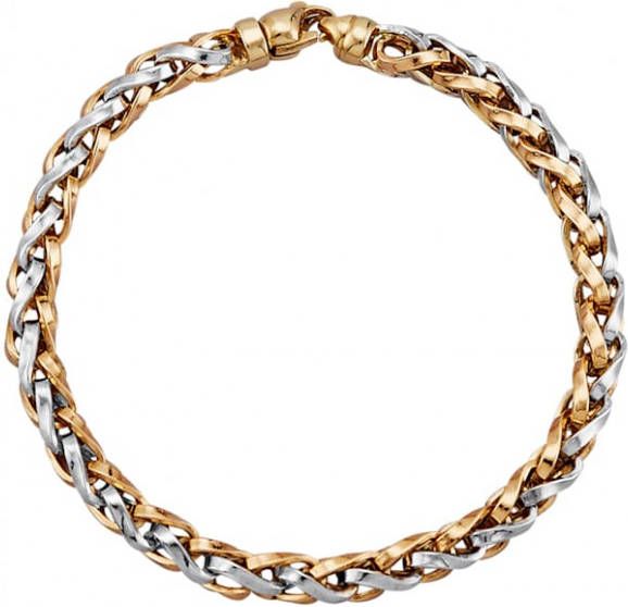 KLiNGEL Armband in geel en wit Geelgoudkleur