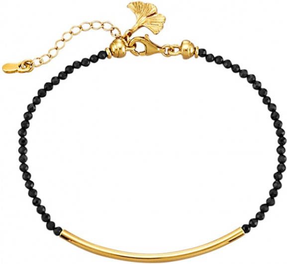 KLiNGEL Armband van echt zilver Zwart