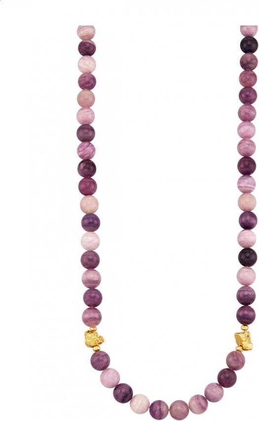 KLiNGEL Collier met fluoriet en pyriet Multicolor