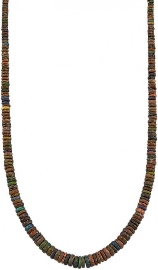 KLiNGEL Collier van groene en bruine opalen Multicolor 1