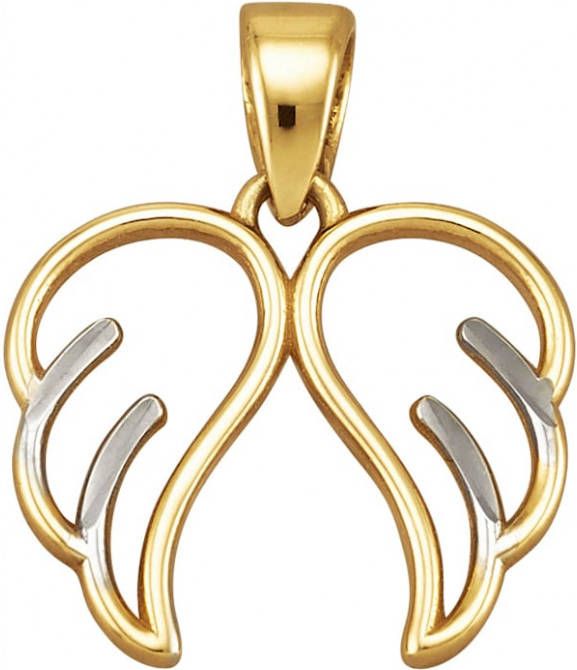 KLiNGEL Hanger Engelvleugel van 9 kt. Geelgoudkleur