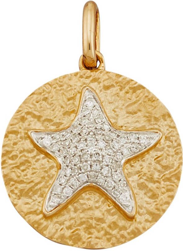 KLiNGEL Hanger met diamanten Geelgoudkleur