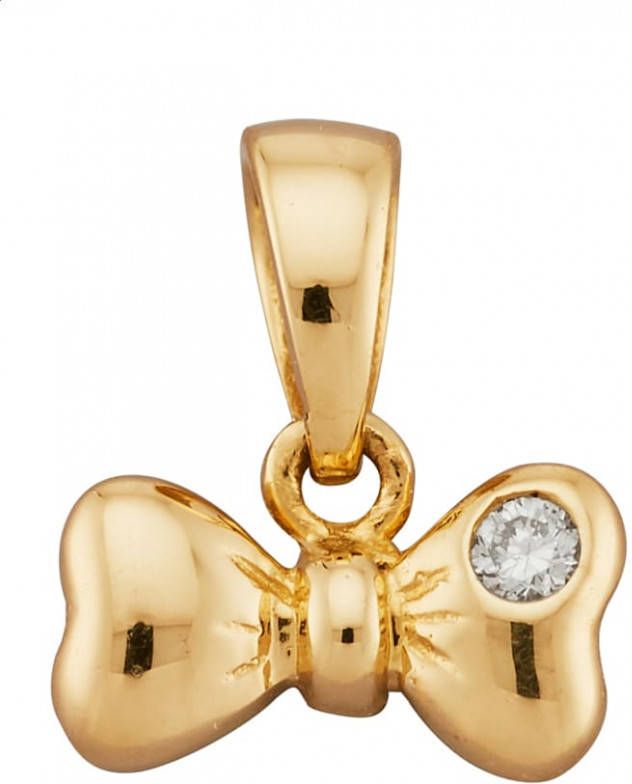 KLiNGEL Hanger met diamanten Geelgoudkleur
