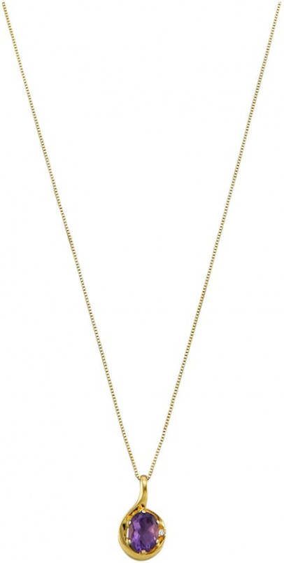 KLiNGEL Hanger met ketting Paars