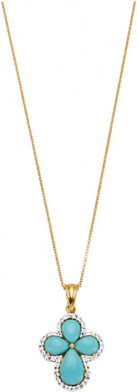 KLiNGEL Hanger met ketting Turquoise