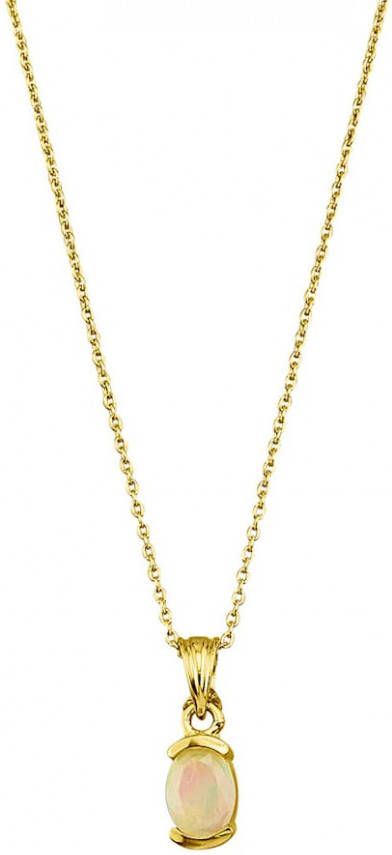 KLiNGEL Hanger met ketting van echt zilver Wit