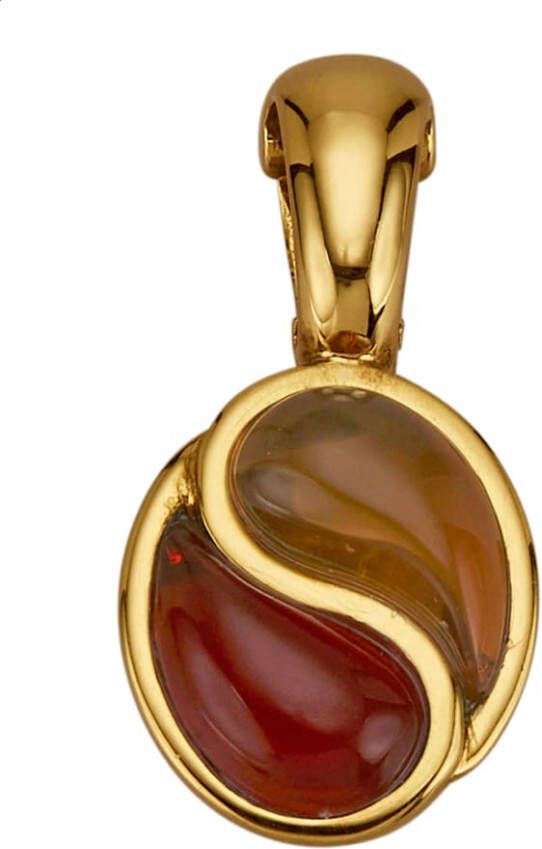 KLiNGEL Hanger met vuuropalen Geelgoudkleur