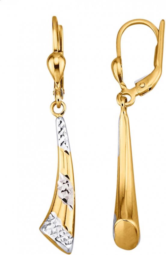 KLiNGEL Oorbellen in tricolor Geelgoudkleur