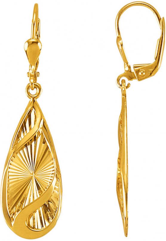 KLiNGEL Oorbellen van 9 kt. Geelgoudkleur