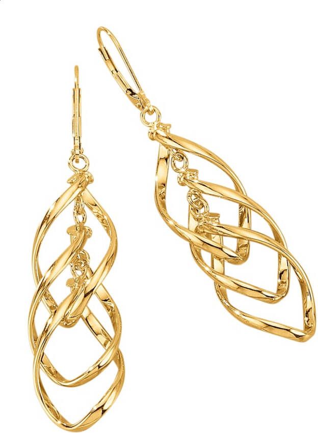 KLiNGEL Oorbellen van 9 kt. Goudkleur