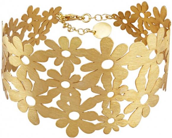 KLiNGEL Spangarmband van verguld zilver Geelgoudkleur