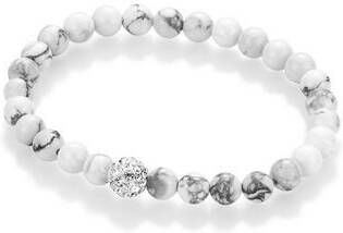 Firetti Armband Bollen van mineralen met kristallen en howliet