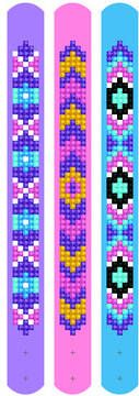 DIAMOND DOTZ DOTZIES&#xAE, Original Diamond Schilderij Armbandenset Mauves