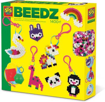 Massamarkt Ses Creative Strijkkralenset Sleutelhangers Junior 1400 Stuks