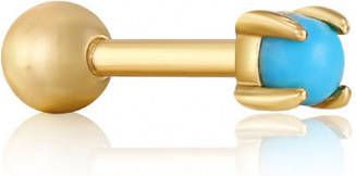 Ania Haie Oorbellen Cabochon Barbell Single Earring Goudkleurig