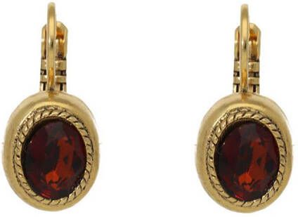 Camps en Camps Oorbellen Smoked Amber Dormeuses Geel