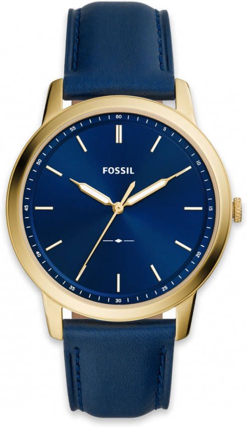 Fossil Horloges The Minimalist 3H FS5789 Blauw