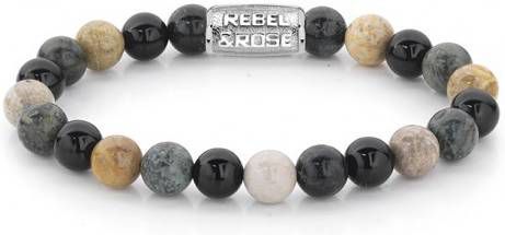 Rebel and Rose Armbanden Autumn Storm 8mm Bruin
