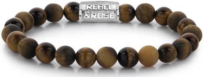 Rebel and Rose Armbanden Tiger Rocks 8mm Geel