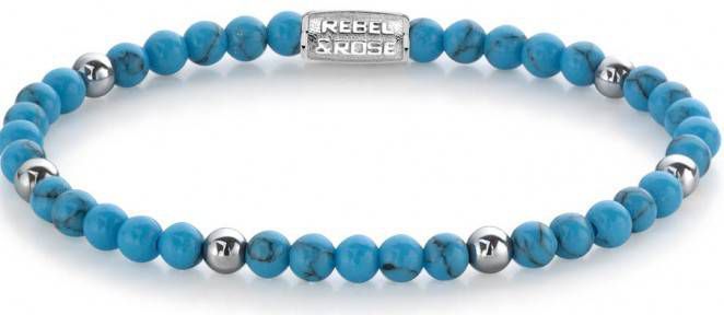 Rebel and Rose Armbanden Turquoise Delight 4mm Turquoise