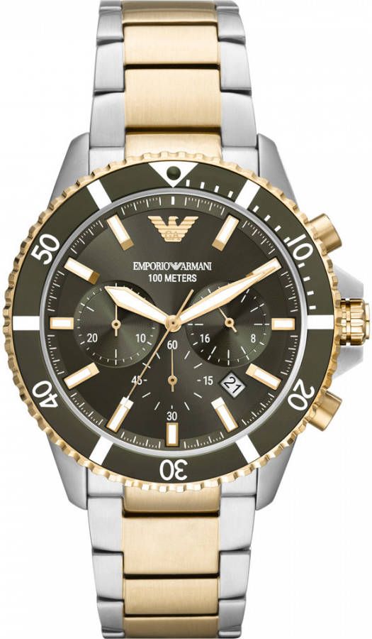 Emporio Armani Horloges Diver AR11361 Goudkleurig