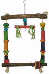 Beeztees Houten Papegaaienschommel 35 x 56 cm