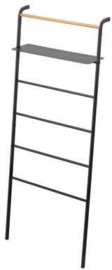Yamazaki Ladder Hanger Wide With Rack Black