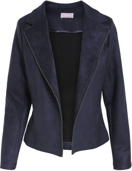 Cassis jack tussen met kraaltjes donkerblauw