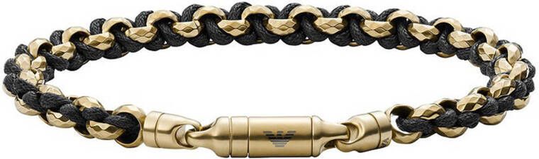 Emporio Armani Schakelarmband met leer EGS2762251