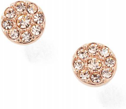 Fossil Oorknopjes met glassteen JF00830791