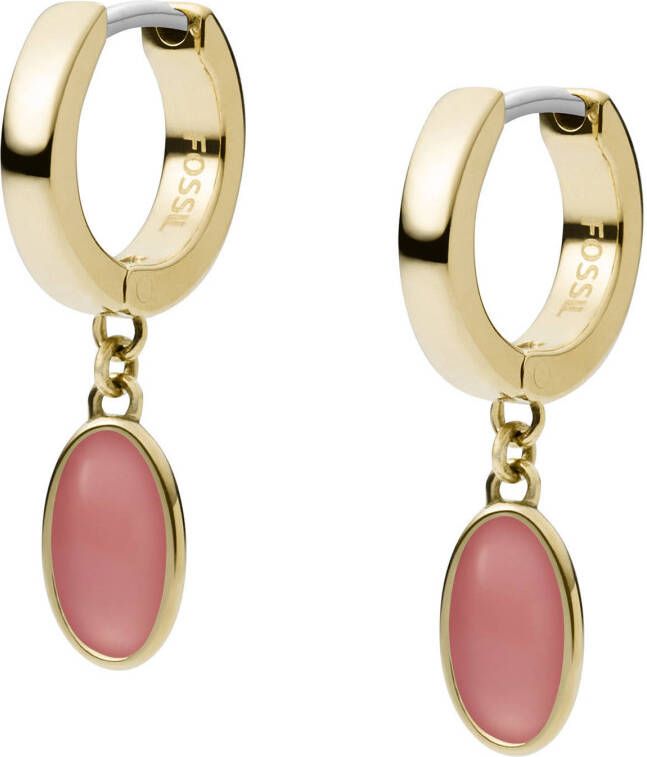 Fossil oorbellen JF03783710 Georgia goudkleurig